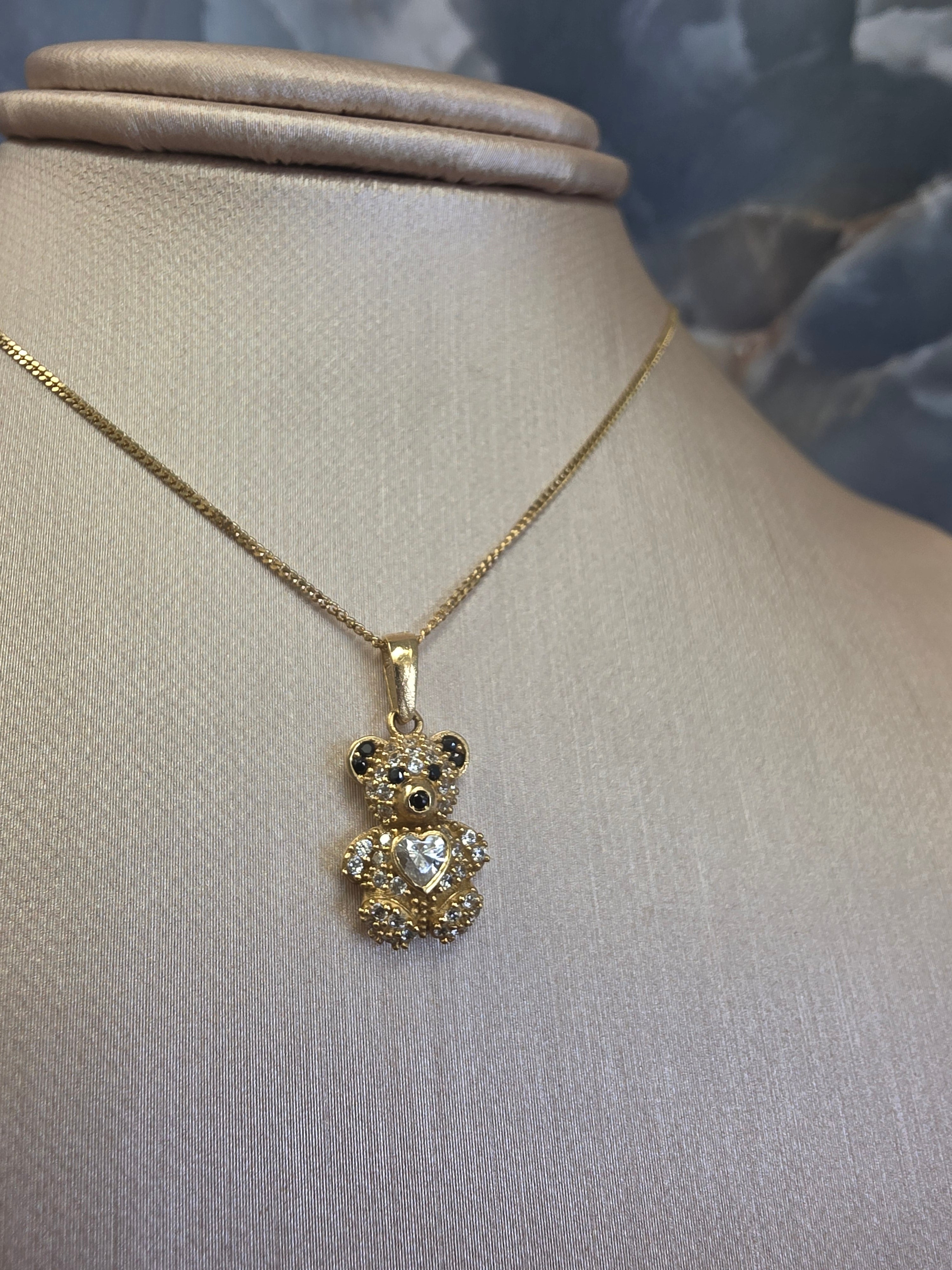 Teddy Bear Heart Pendant 143