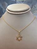Diamond-Cut Star of David Pendant 070