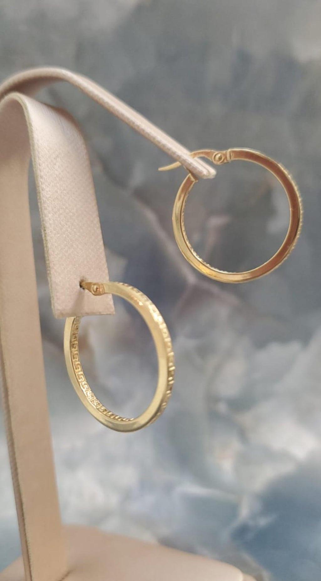 Greek Key Hoop Earrings 171