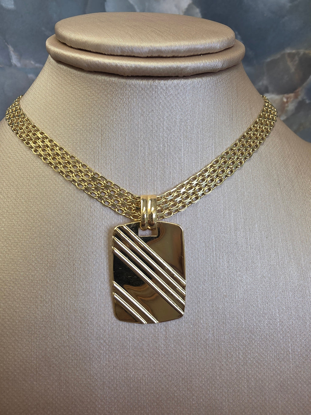 Engraved Rectangular Pendant 314