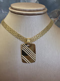 Engraved Rectangular Pendant 314