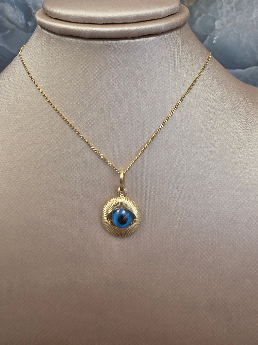 Blue Evil Eye Pendant 092