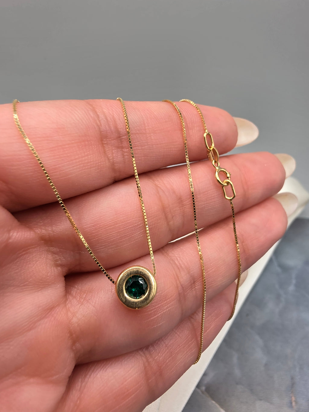 Green Stone Necklace 164