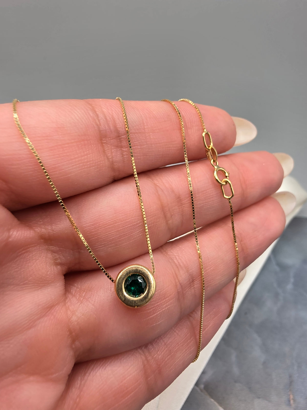 Green Stone Necklace 164