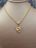 Interlocking Rings Pendant 086