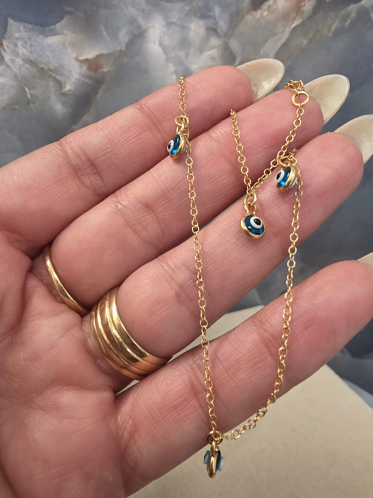 Blue Evil Eye Anklet 168