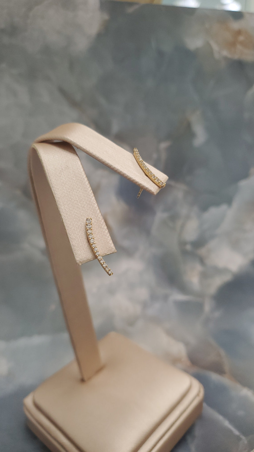 Curved Zirconia Ear Climbers 130