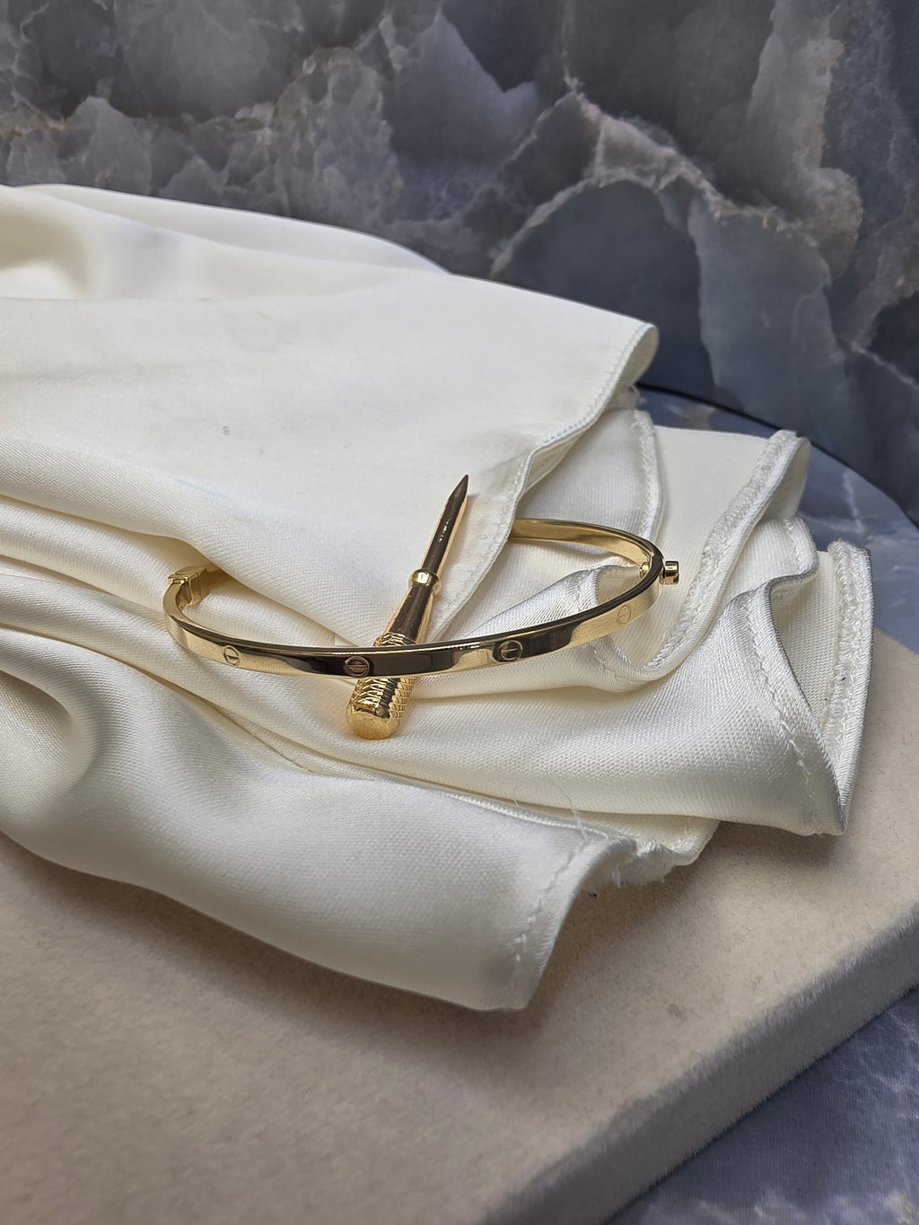 Screw Design Bangle Bracelet 486