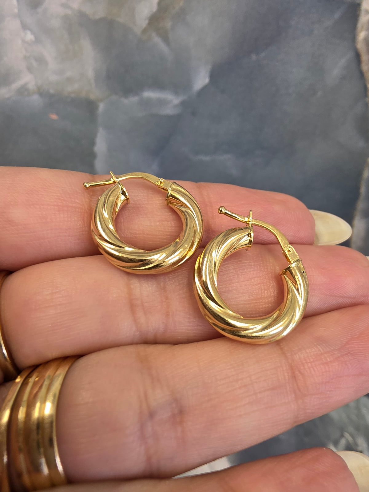 Twisted Hoop Earrings 182