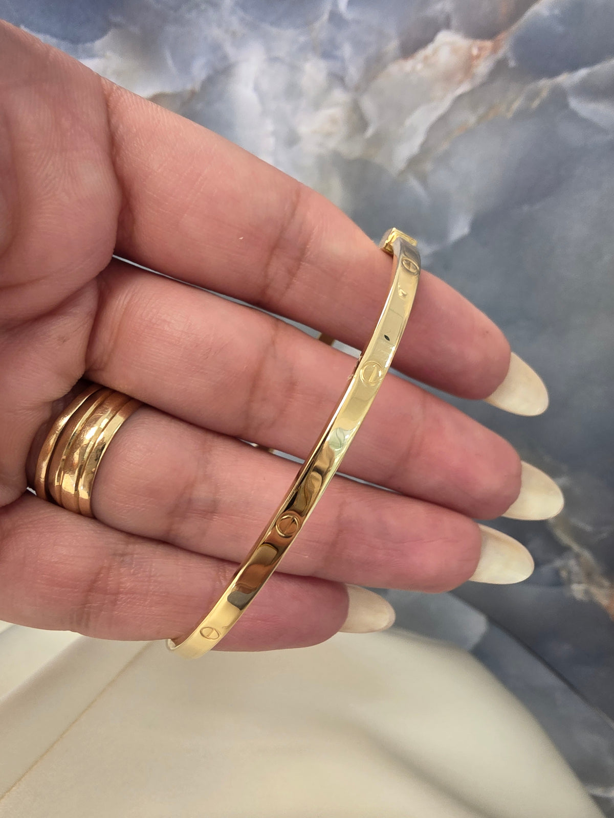 Screw Design Bangle Bracelet 485