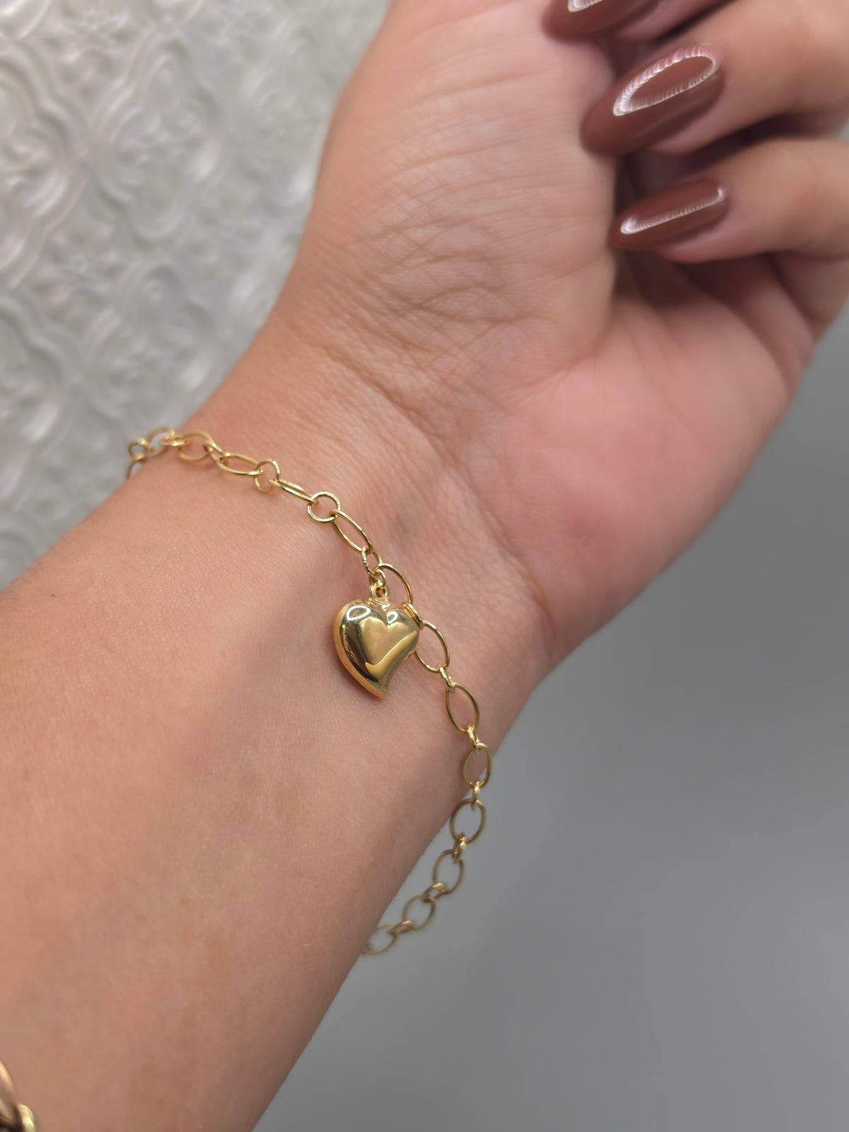 Heart Charm Link Bracelet 283