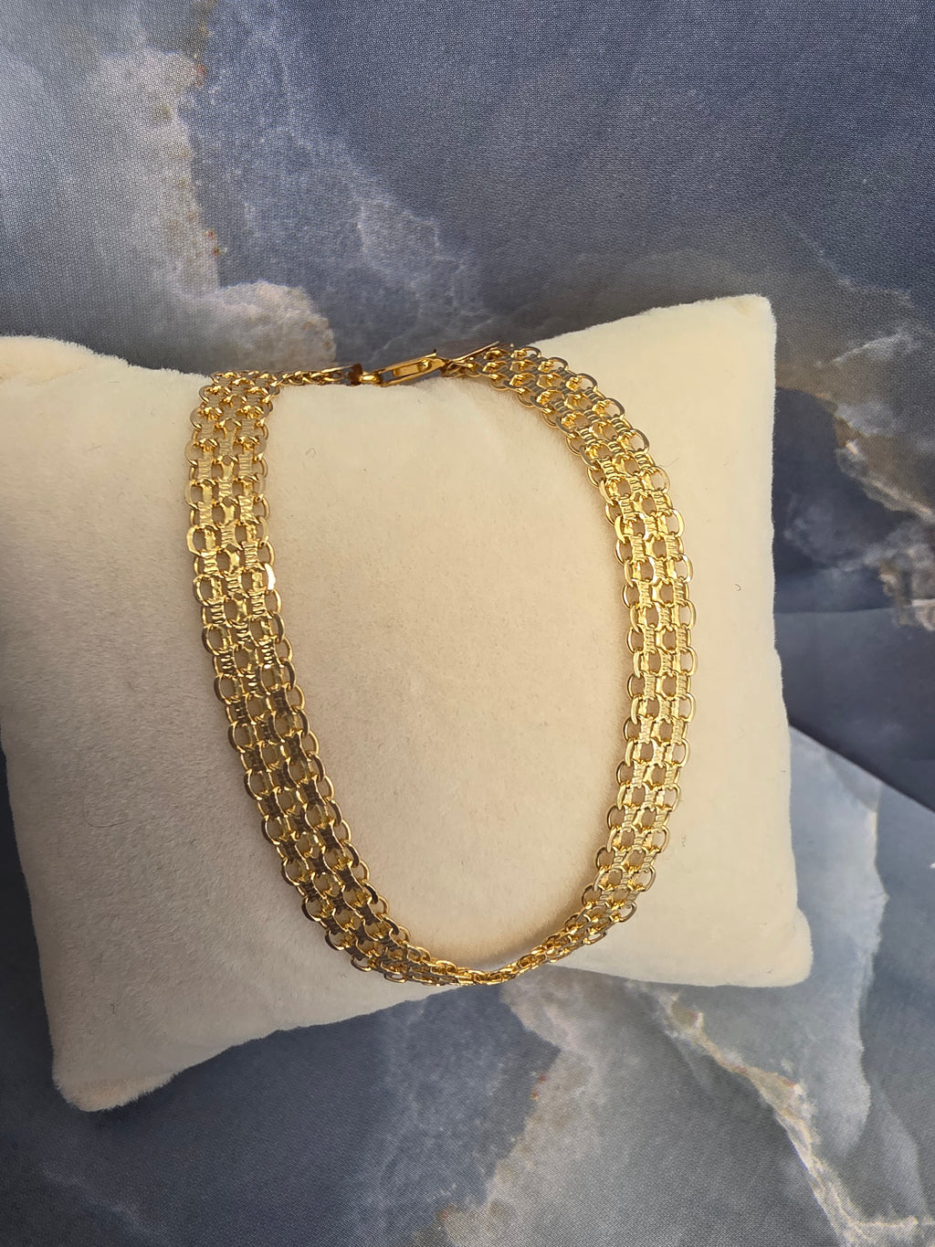 Wide Chinese Link Bracelet 605