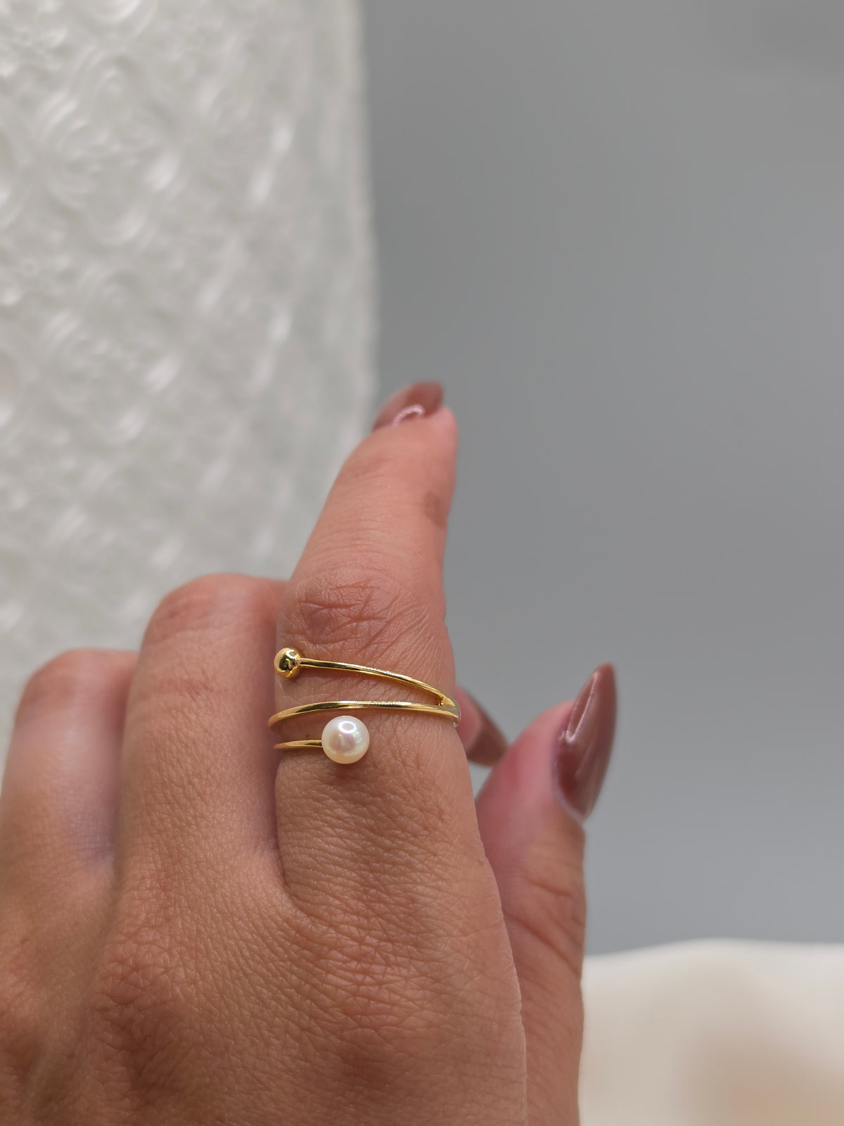 Pearl Open Ring 174