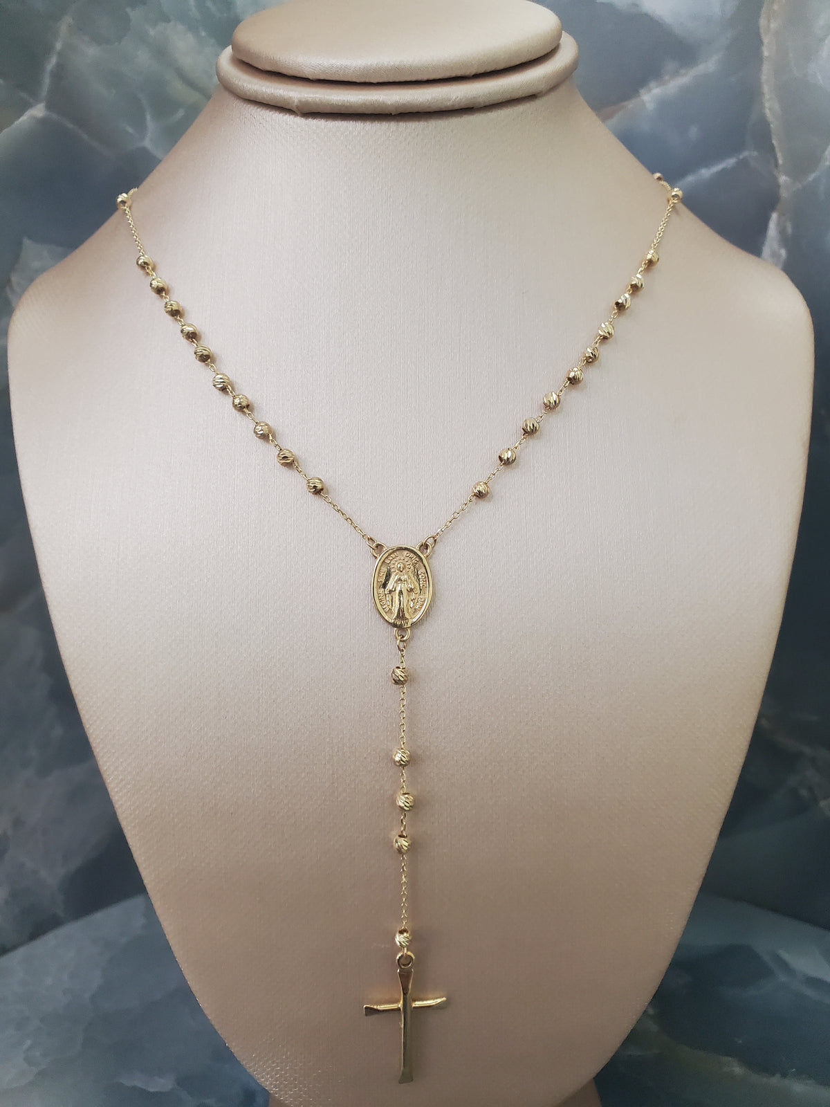Imperial Virgin Mary Rosary Necklace 551