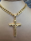 Hollow Crucifix Cross Pendant 334