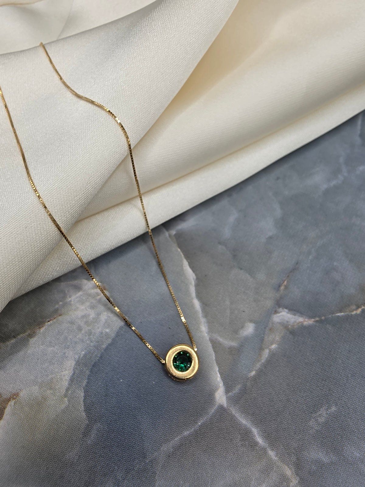 Green Stone Necklace 164