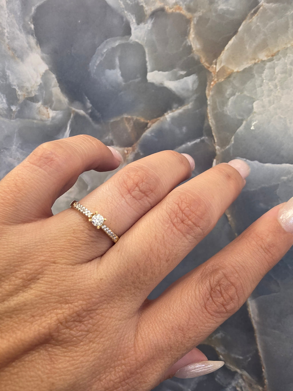 Pavé Solitaire Ring