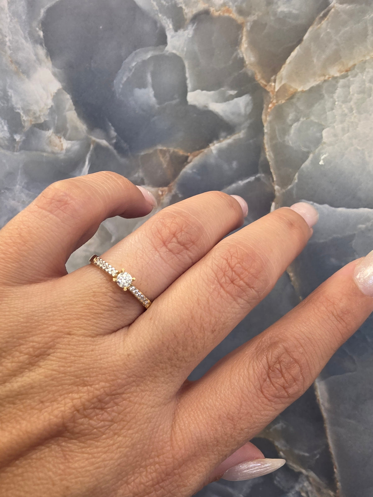 Pavé Solitaire Ring