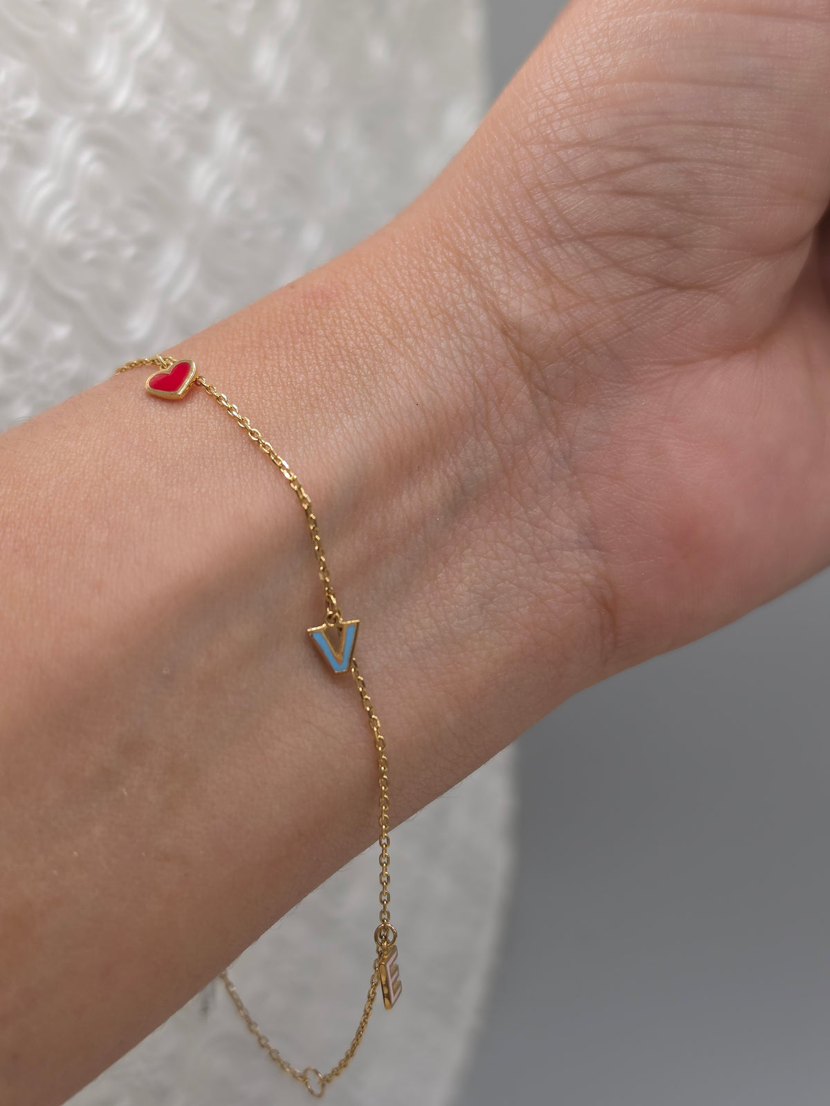 LOVE Enamel Charm Bracelet 115