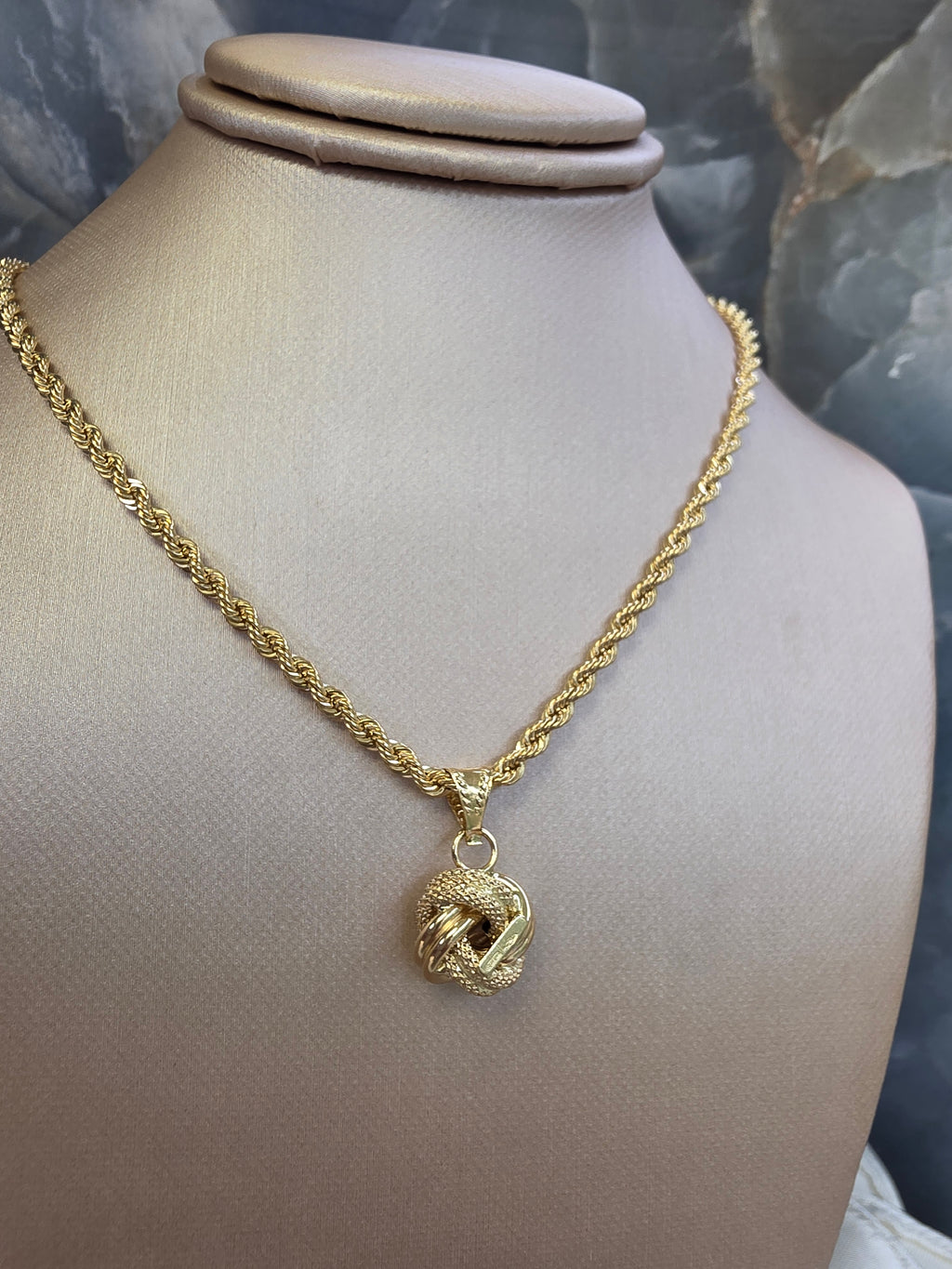Gold Knot Pendant 111