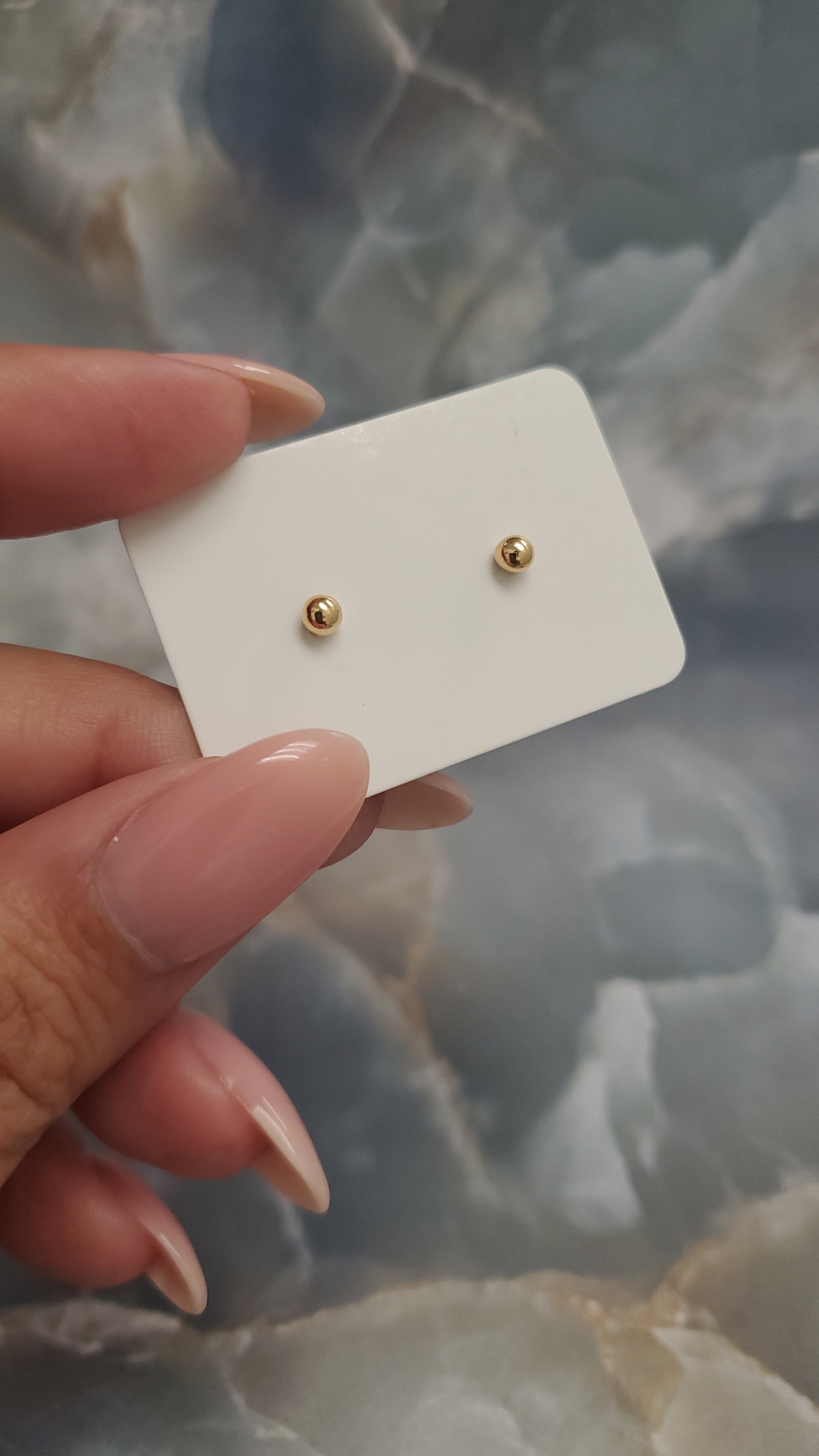 Classic Ball Stud Earrings 082