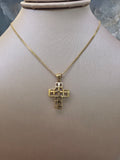 Geometric Openwork Cross Pendant 146