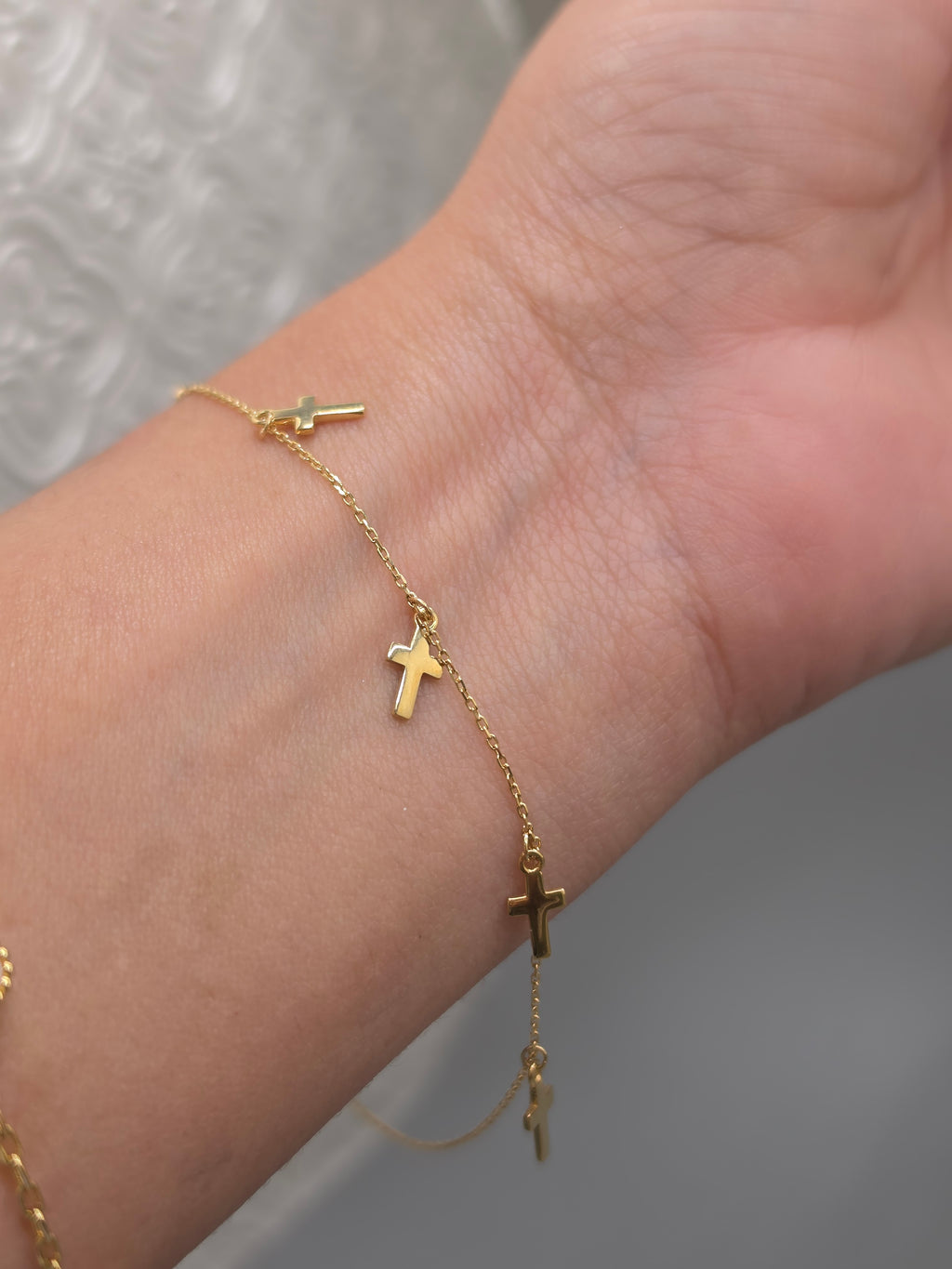 Five Cross Charm Bracelet 180