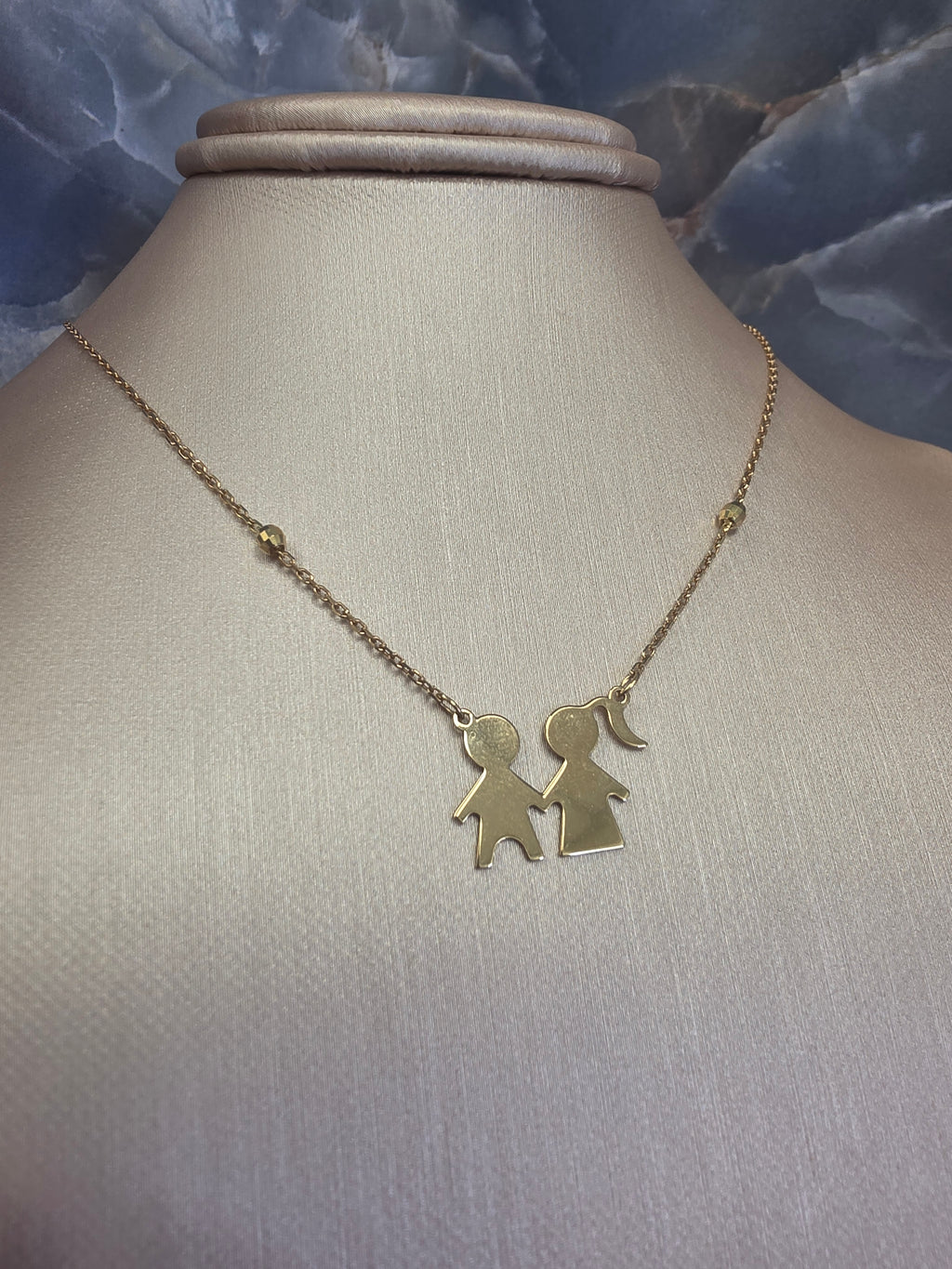 Gold Mother & Son Necklace 247