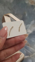 Curved Zirconia Ear Climbers 130