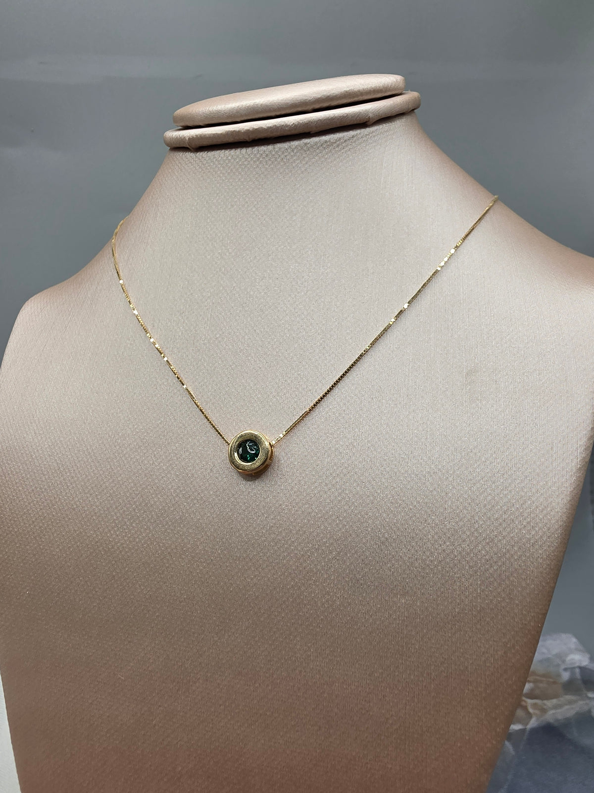 Green Stone Necklace 164