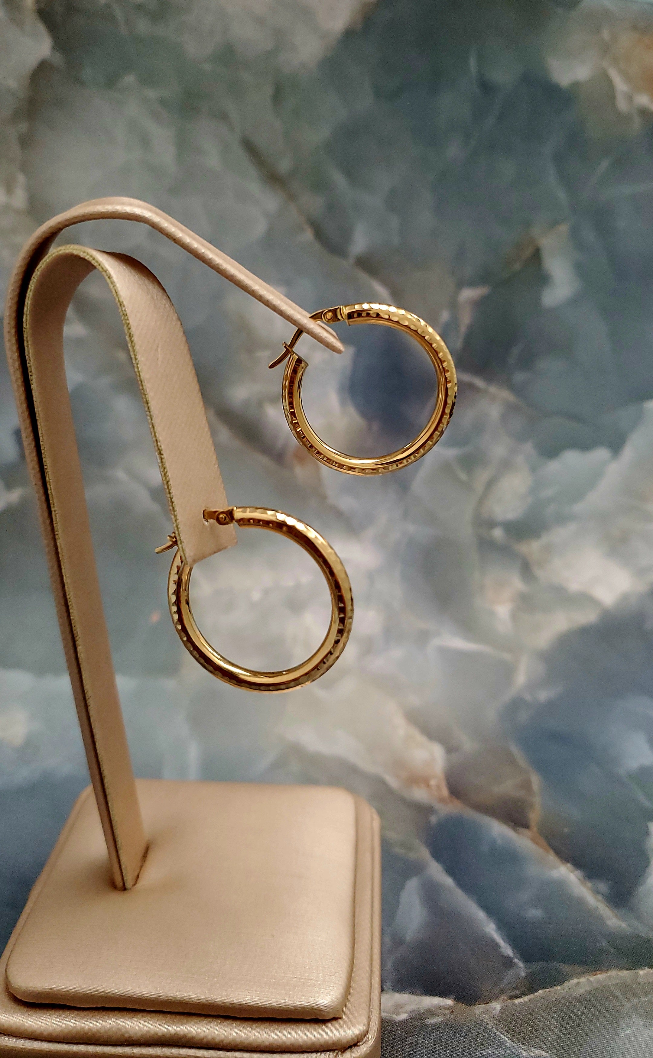 Textured Hoop Earrings 220