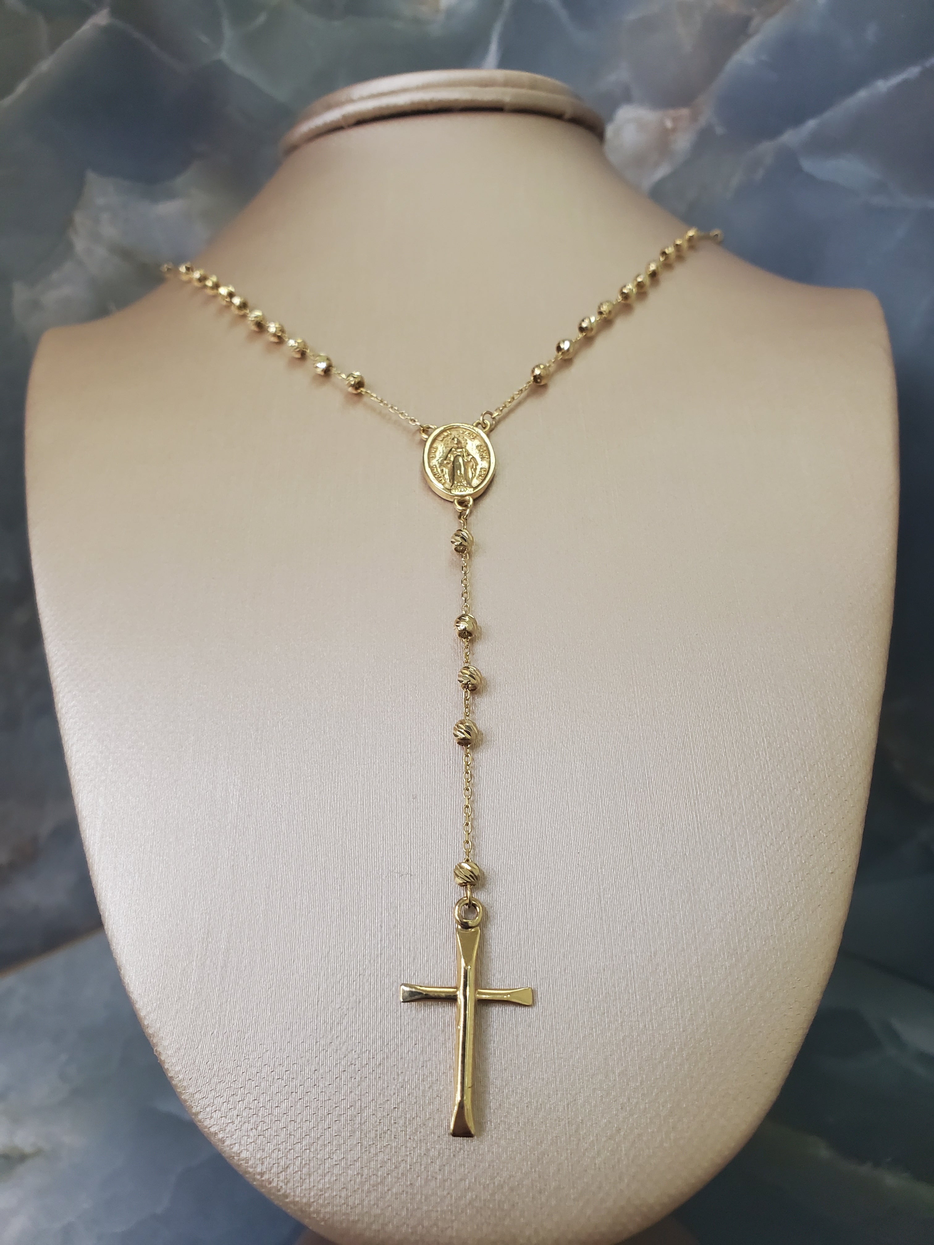 Imperial Virgin Mary Rosary Necklace 551