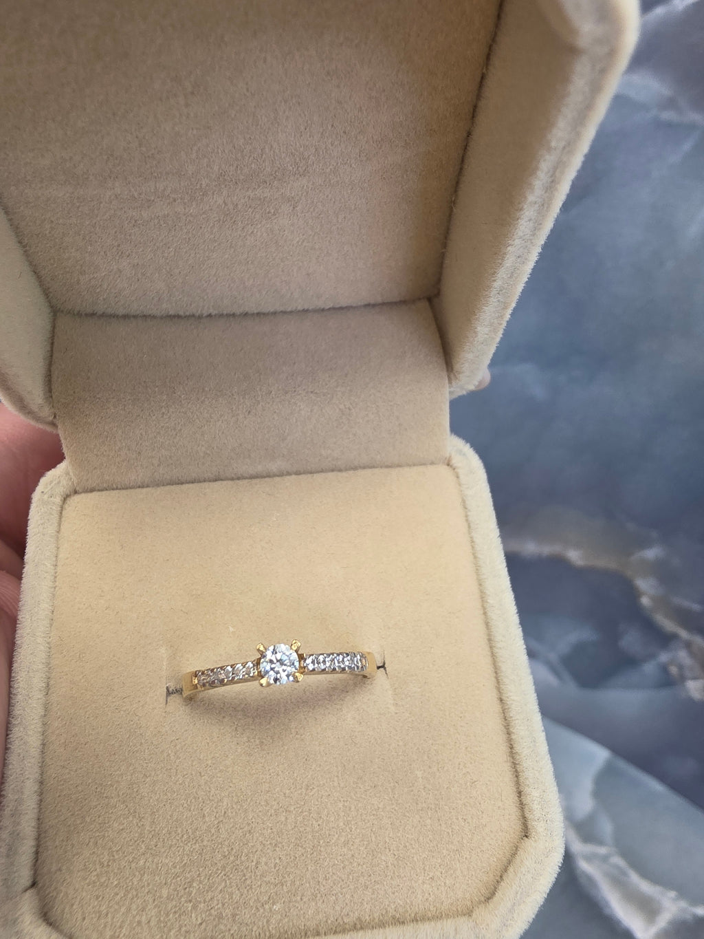 Pavé Solitaire Ring